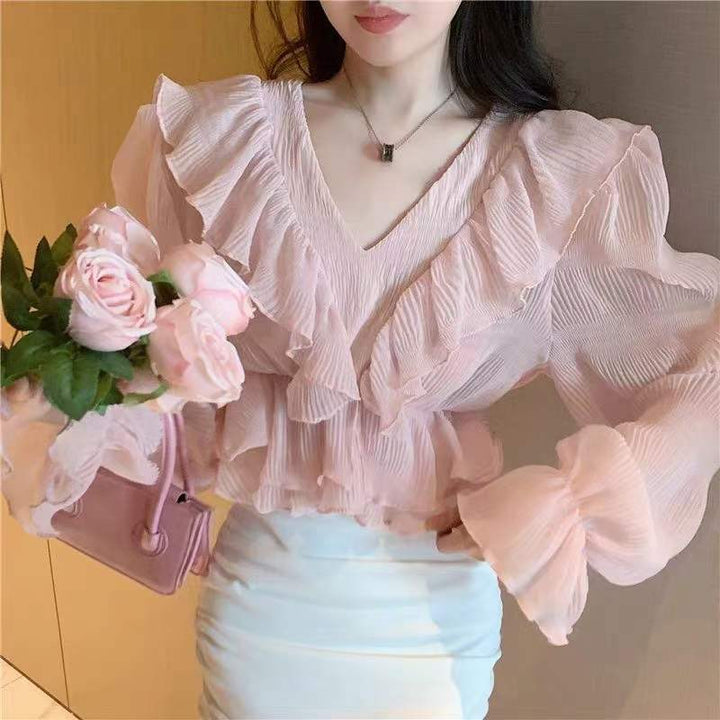Aubree Frill Top