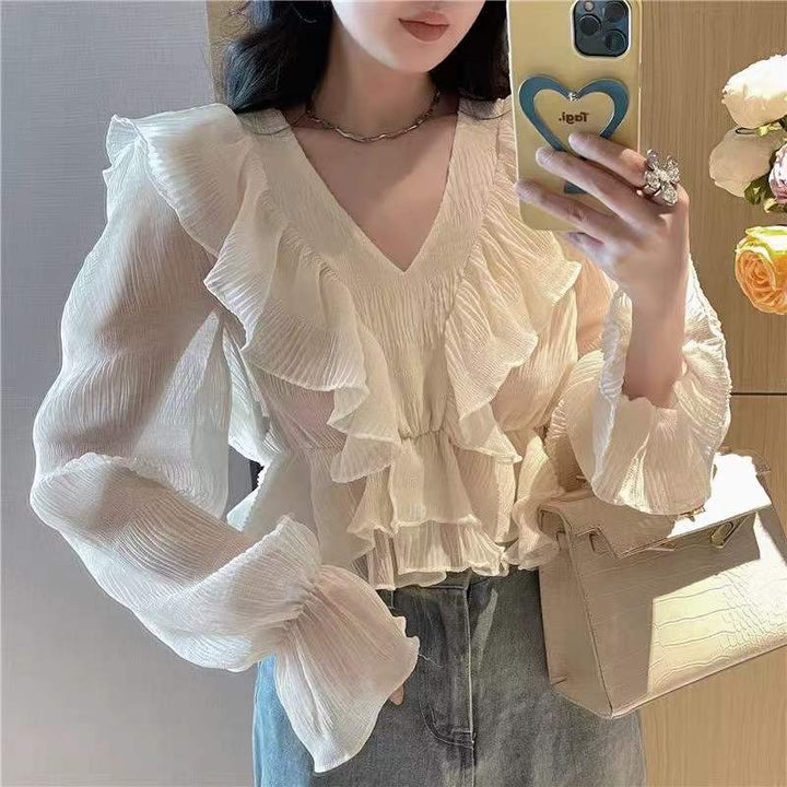 Aubree Frill Top