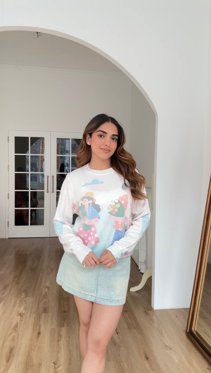 Ocean Autumn Sweater Top