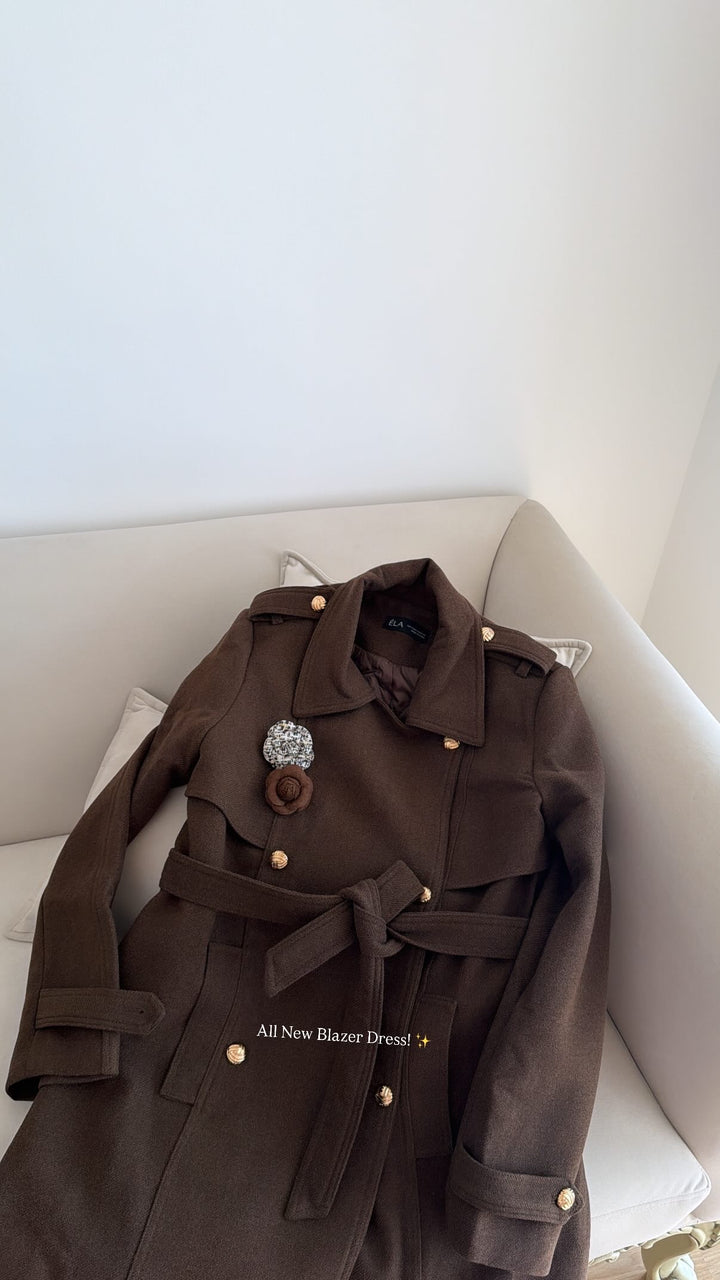 Maelys Luxury Heavy Blazer Dress