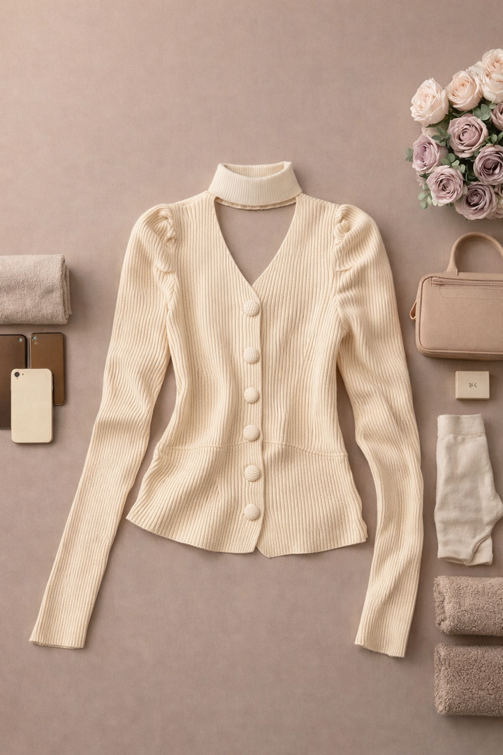 Ezra Choker Sweater Top