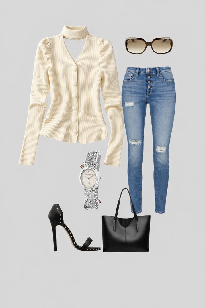 Ezra Choker Sweater Top