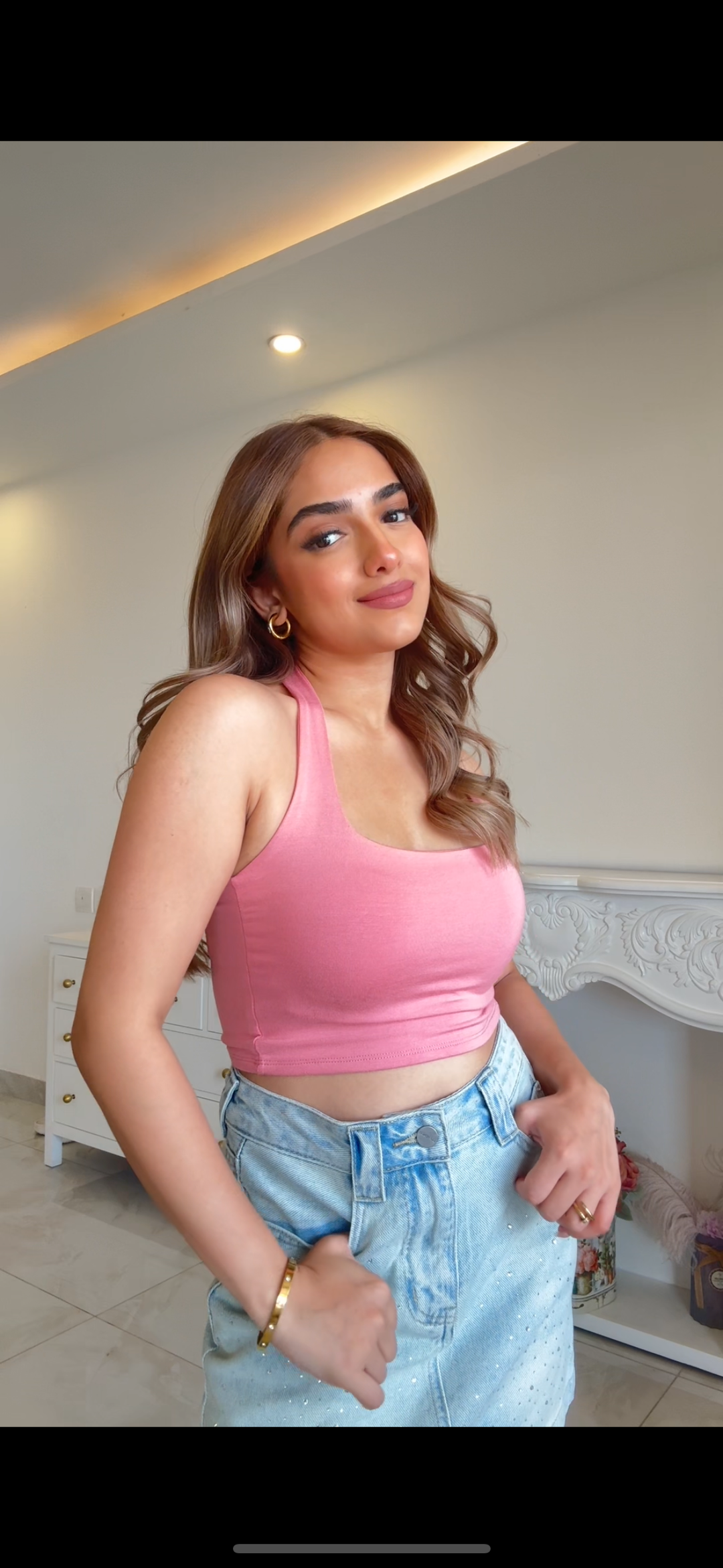 Layla Halter Bamboo Top