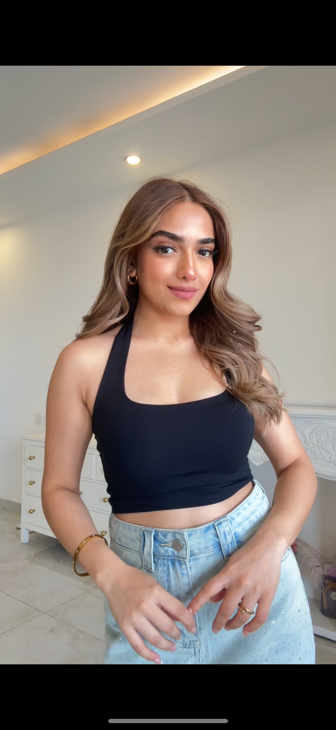 Layla Halter Bamboo Top