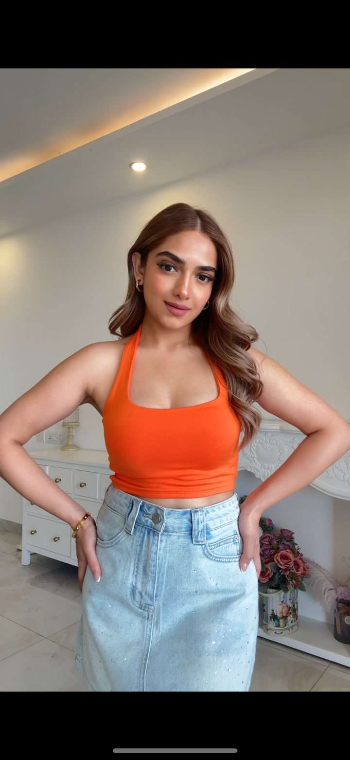 Layla Halter Bamboo Top