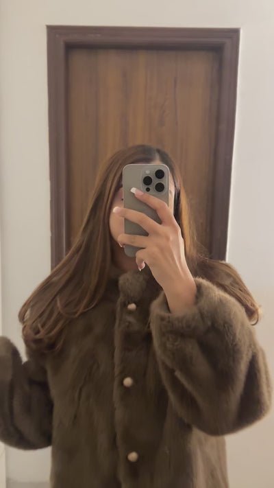 Luxury Rosemary Fur Coat Dress