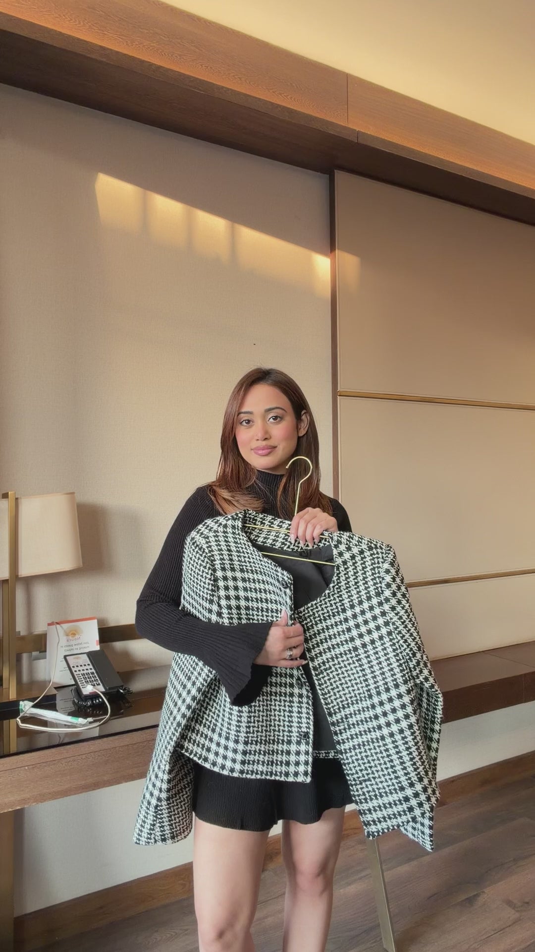 Fleur Tweed Quilted Blazer