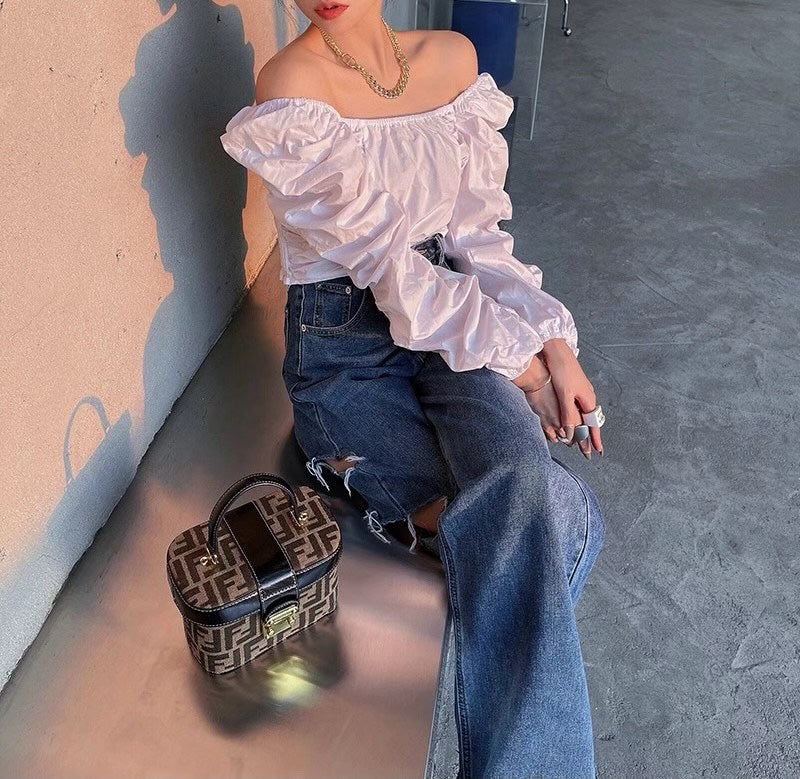 Pamela Puff-Sleeve Summer Top