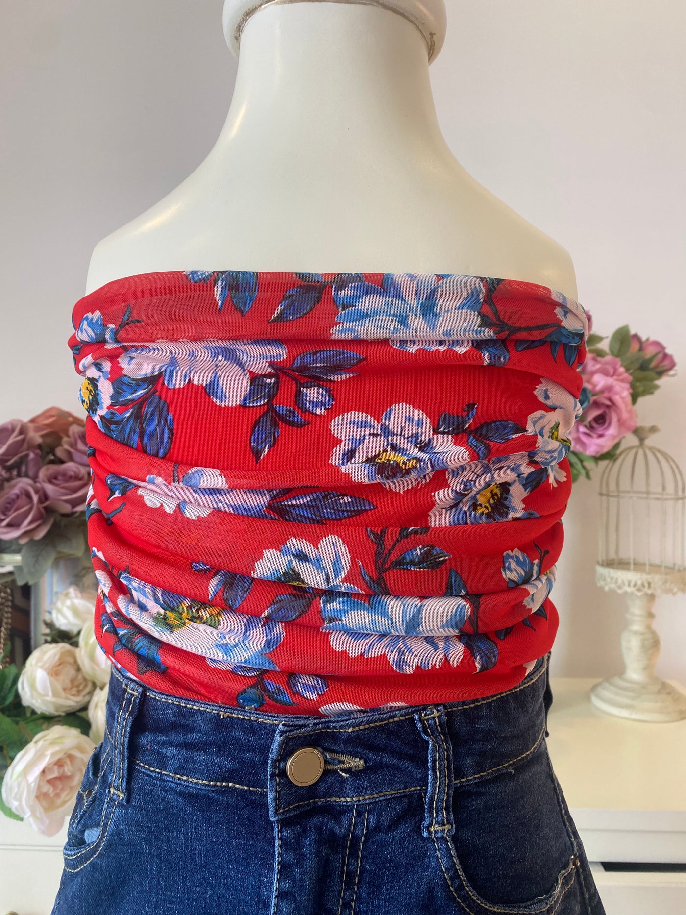 Alice Floral Tube Top