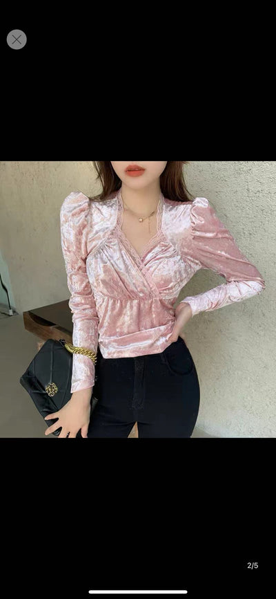 Allyn Velvet top