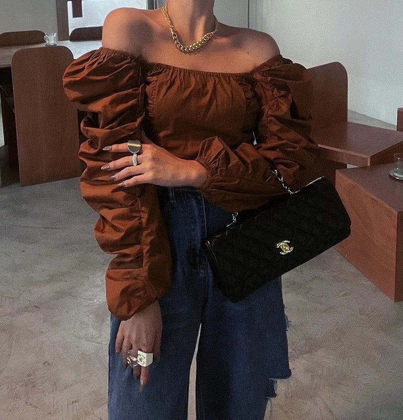 Pamela Puff-Sleeve Summer Top