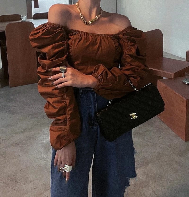 Pamela Puff-Sleeve Summer Top