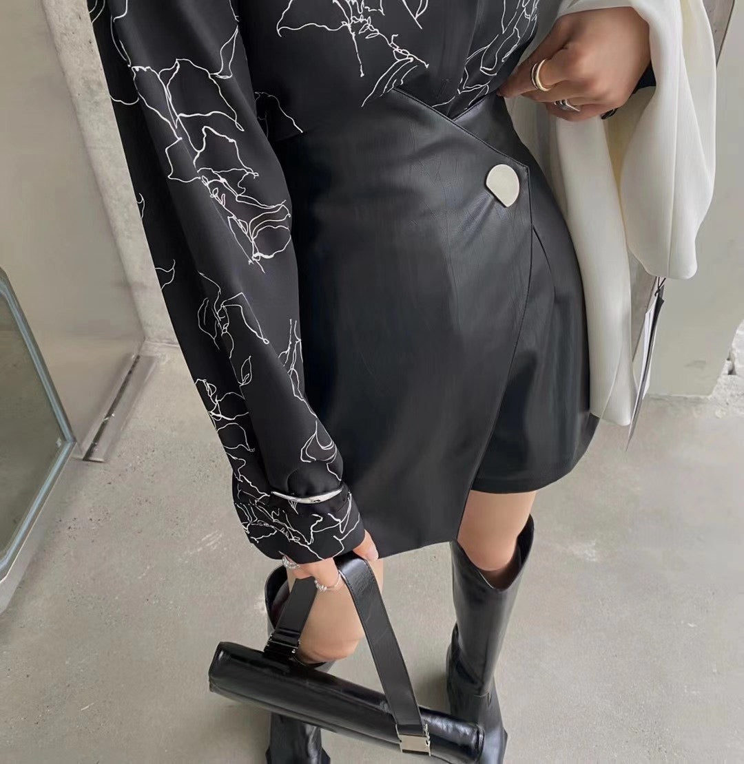 Aisla Autumn Faux Leather Shorts