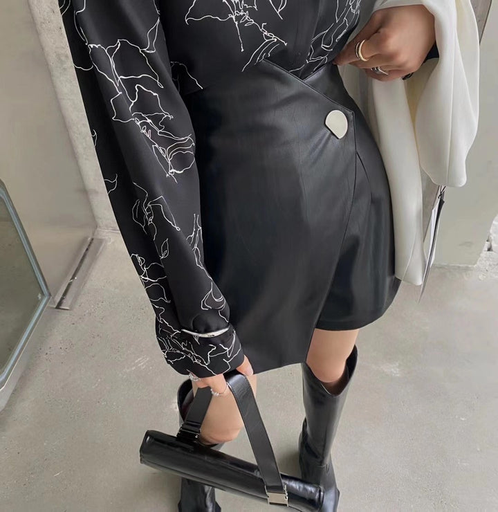 Aisla Autumn Faux Leather Shorts