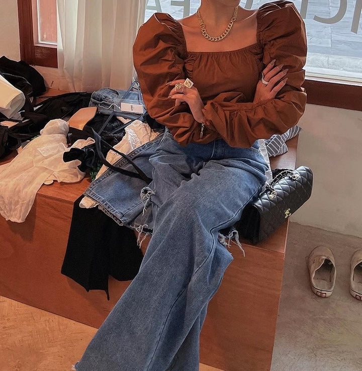 Pamela Puff-Sleeve Summer Top