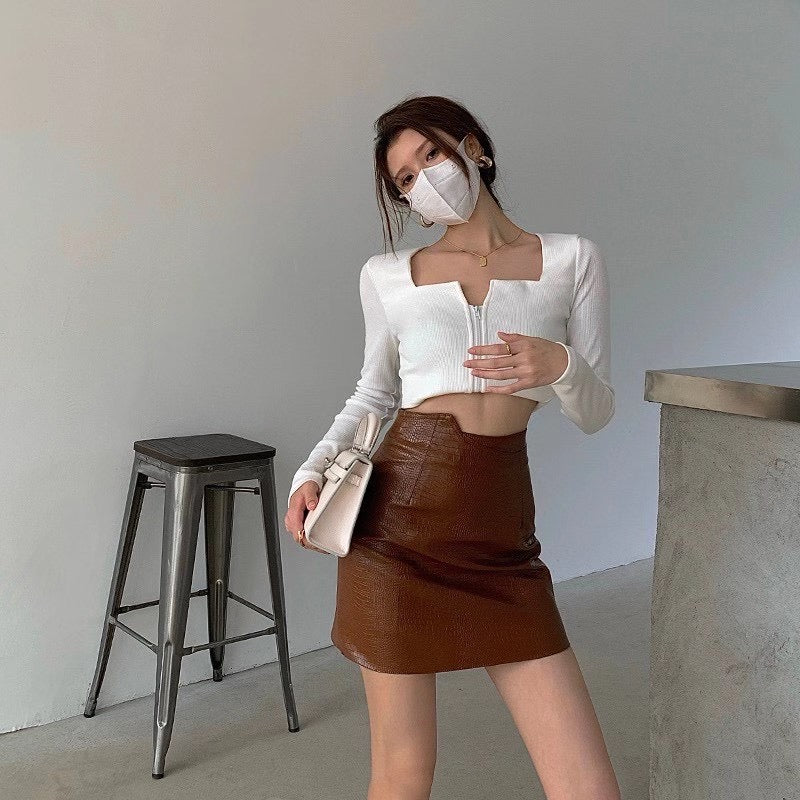 Vinette Faux Leather Skirt