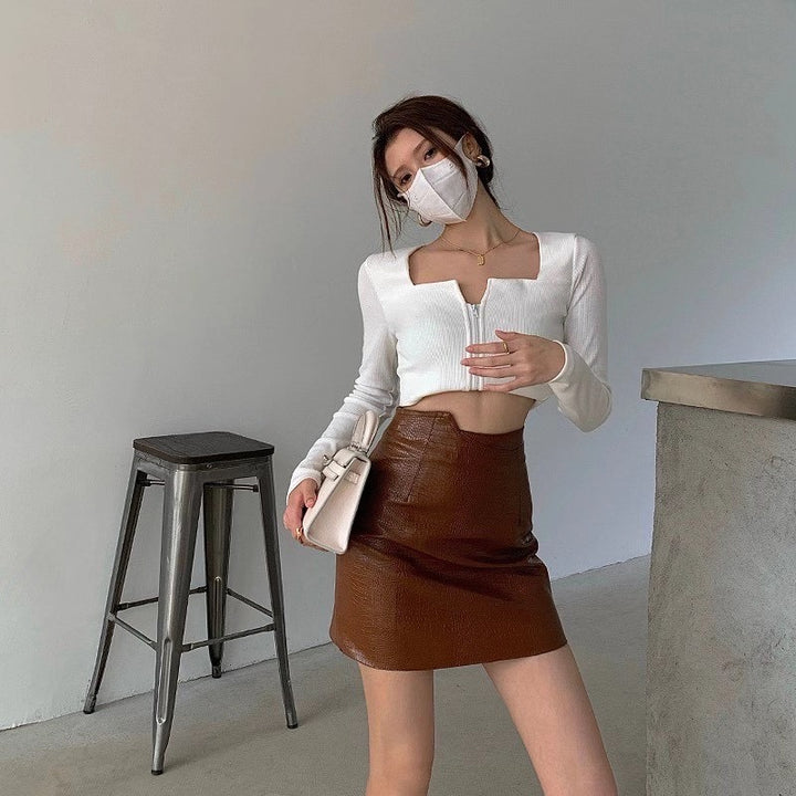 Vinette Faux Leather Skirt